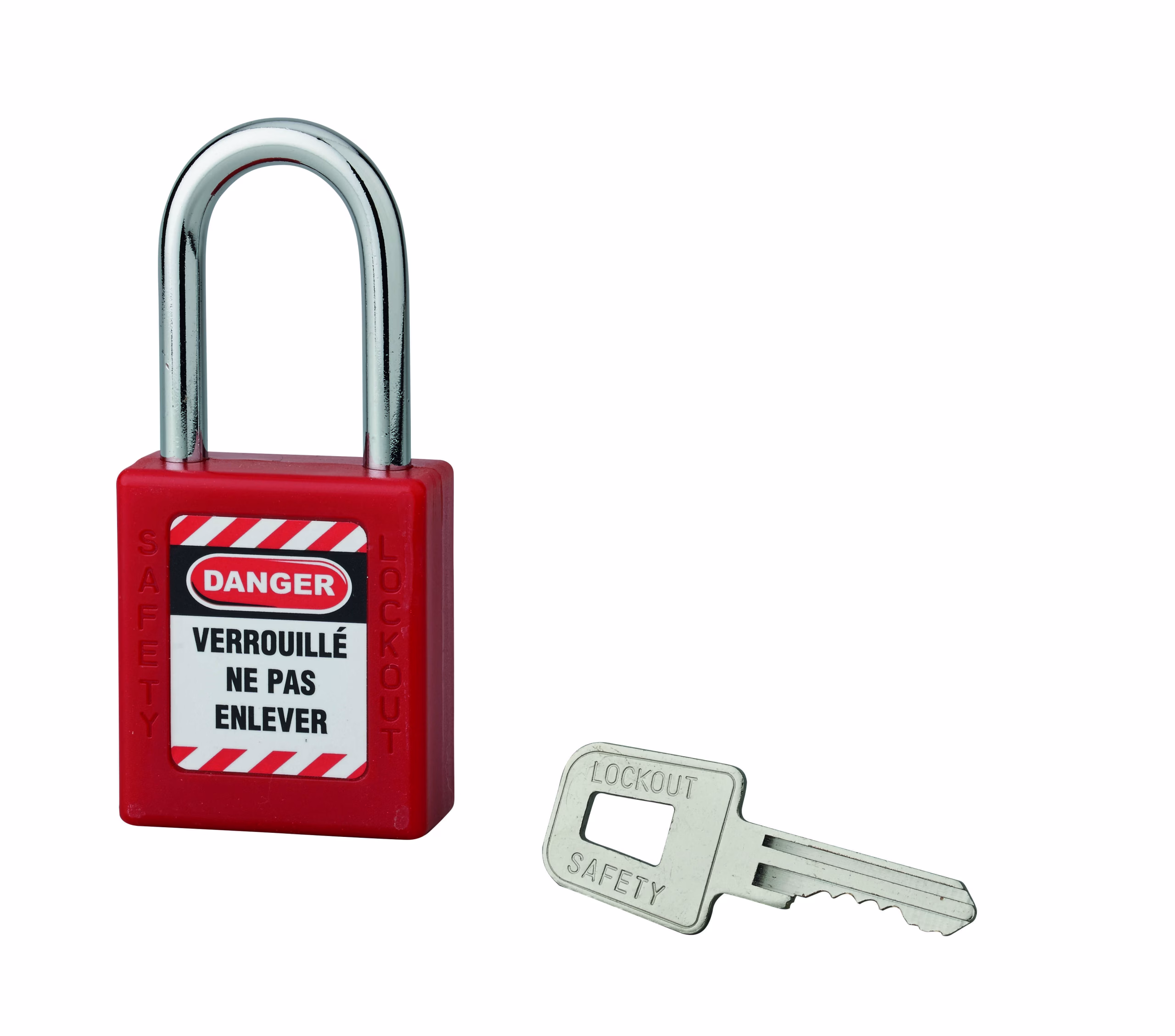 Cadenas de consignation 40mm, anse acier 38mm, Rouge, variure C - Thirard