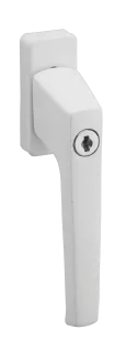 Béquille à clé pour fenêtre, avec vis de pose, blanc, 1 clé - THIRARD