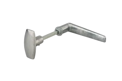 Paire bouton-bequille pour serrure en applique horizontale, carré 6mm, fourreau adaptateur 7mm, 1 portée - THIRARD