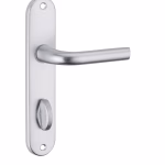 ENSEMBLE ALU ENTR' AXE 165MM - ARGENT - BOUTON CONDAMNATION