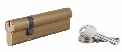 CYLINDRE 30X80MM 5G LAITON - 3 CLES