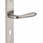 ENSEMBLE NICKELE BROSSE - ENTR'AXE 195MM - TROU DE CLE