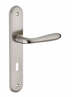 ENSEMBLE NICKELE BROSSE - ENTR'AXE 195MM - TROU DE CLE