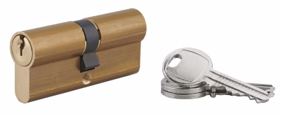 CYLINDRE 35X35MM 5G LAITON - 3 CLES