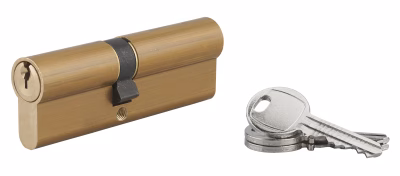 CYLINDRE 40X50MM 5G LAITON - 3 CLES