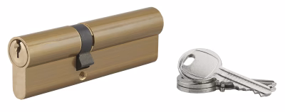 CYLINDRE 40X60MM 5G LAITON - 3 CLES