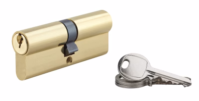 CYLINDRE 40X40MM 5G LAITON - 3 CLES