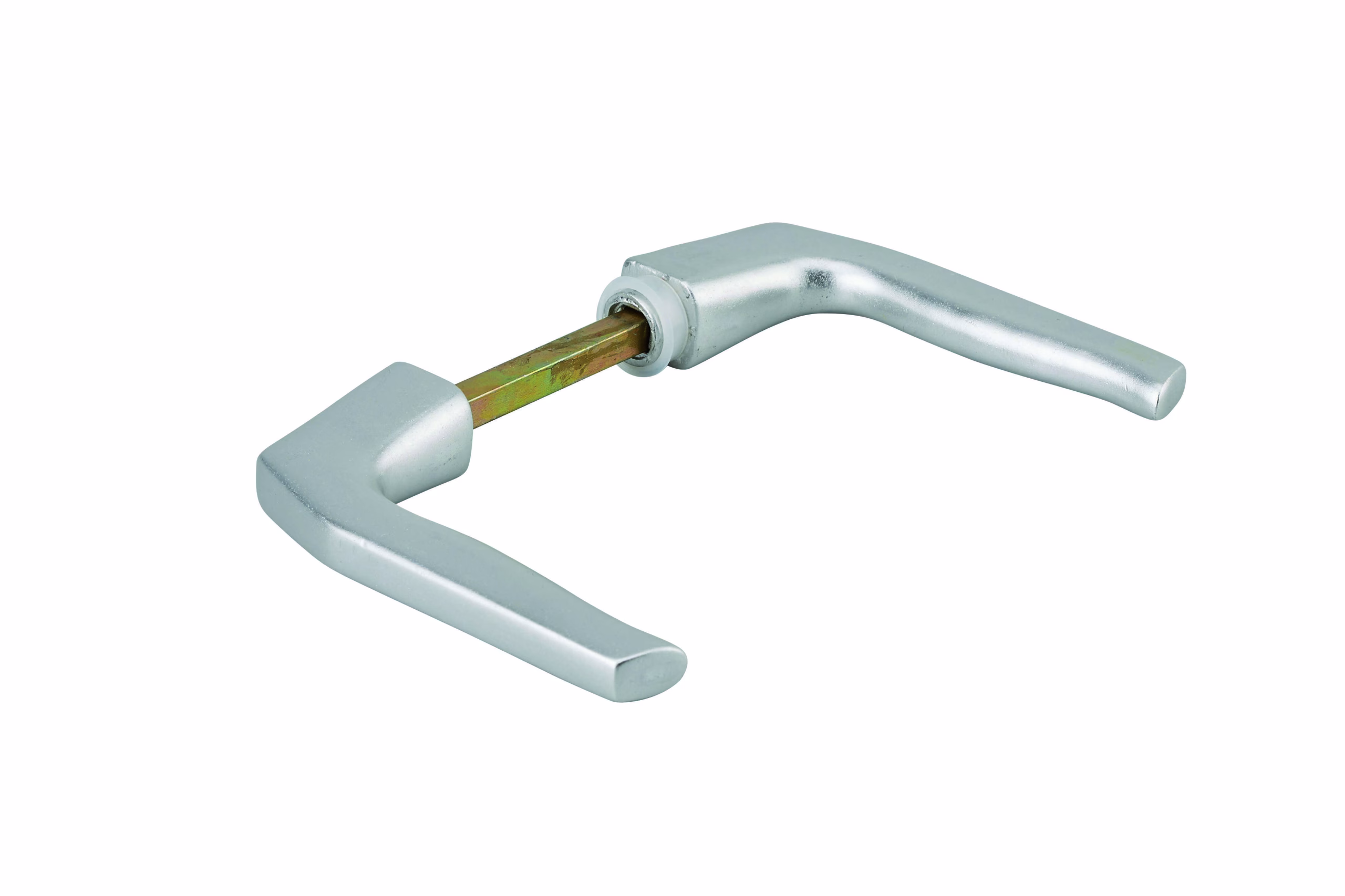 Paire de béquilles pour porte, carré 7mm, 1 portée, argent - THIRARD