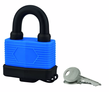 Cadenas en acier 65 mm 2 clés - PVC coloré