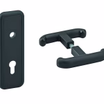POIGNEE et plaque de propreté E70 pour serr. porte basculante ? 8 mm pour réf. 096562