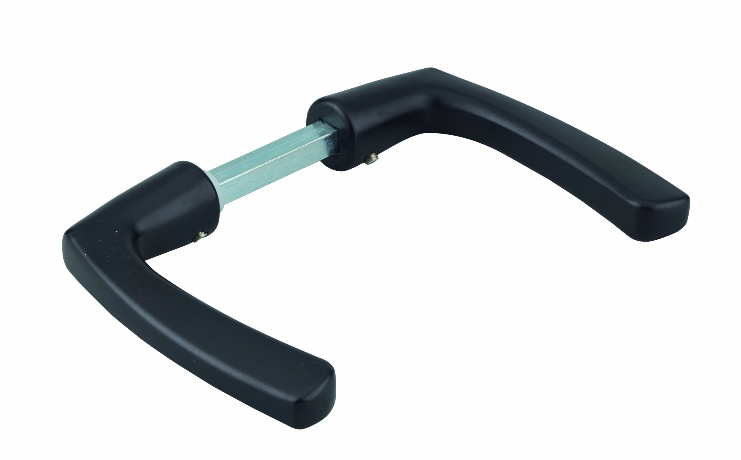Paire de béquilles pour porte, carré 8x110mm, 1 portée, noir - THIRARD