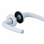 BEQUILLE double CHANTILLY blanc carré 7 mm
