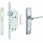 Serrure à encastrer PDT ½ tour Epoxy Blanc - Porte d'intérieur