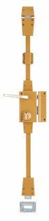 SERRURE 3 POINTS 75X130MM A POIGNEE - OR - DROITE - 4 CLES