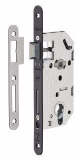 BOITIER SERRURE A ENCASTRER AXE40MM NF - TETIERE NOIRE