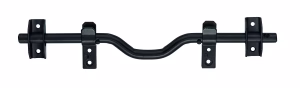 Barre de sécurité pour volet bois, acier, Ø18x460mm, zingué noir - SERRUPRO