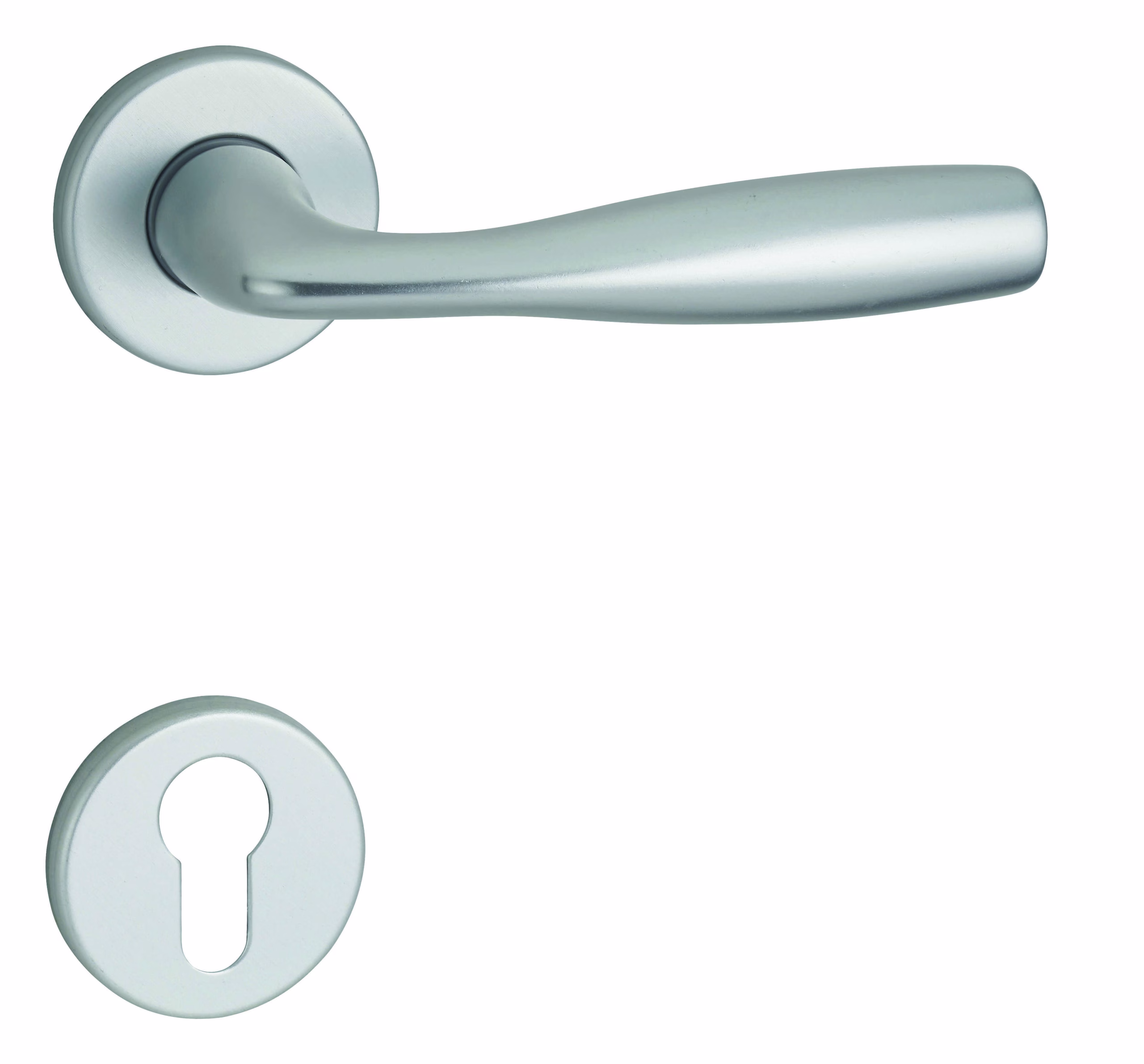 Paire de béquilles Lada pour porte, carré 7mm, argent - THIRARD