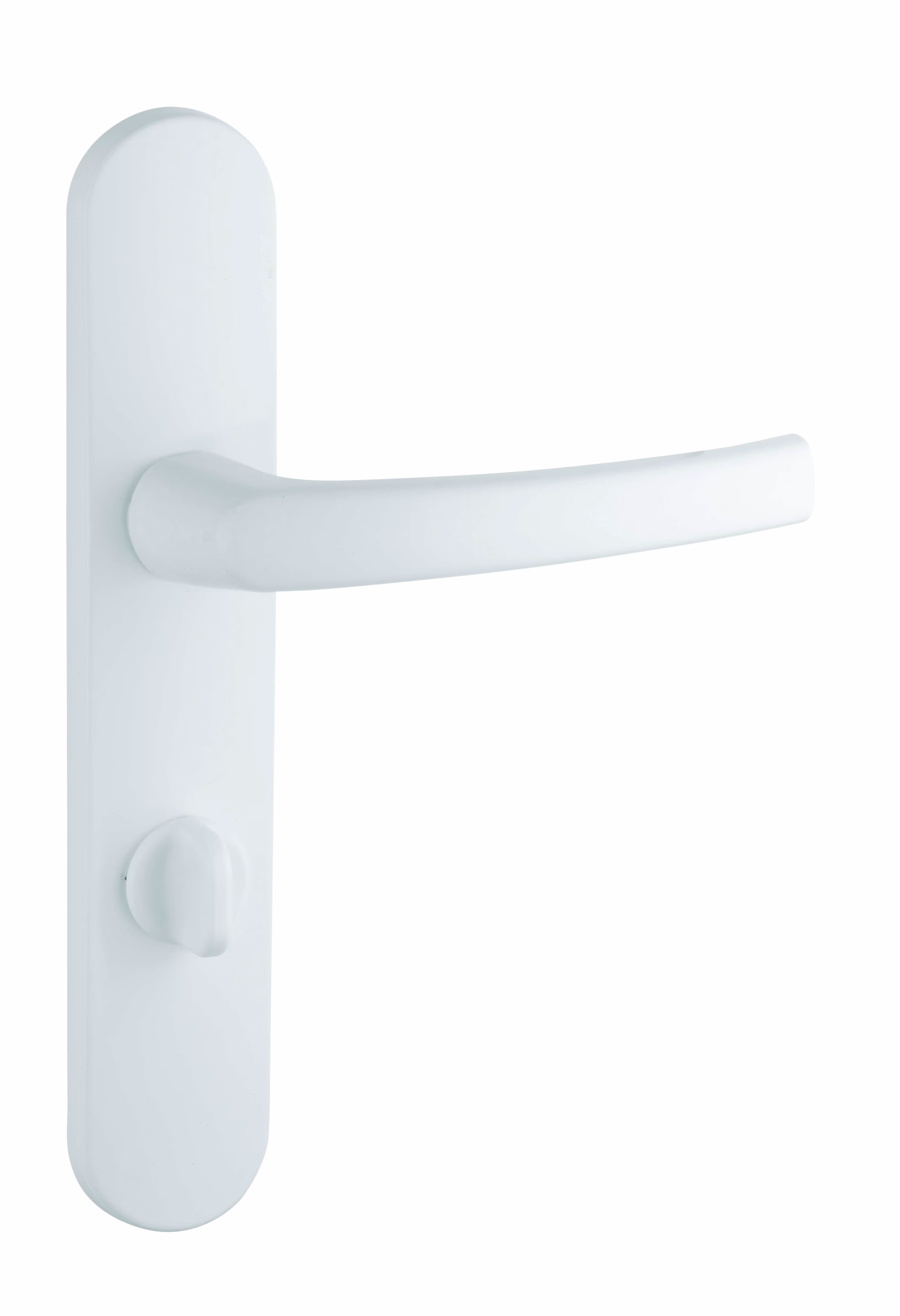 Ensemble de poignées pour salle de bain et toilette Sultane à condamnation, carré 7mm, entr'axes 195mm, blanc - THIRARD