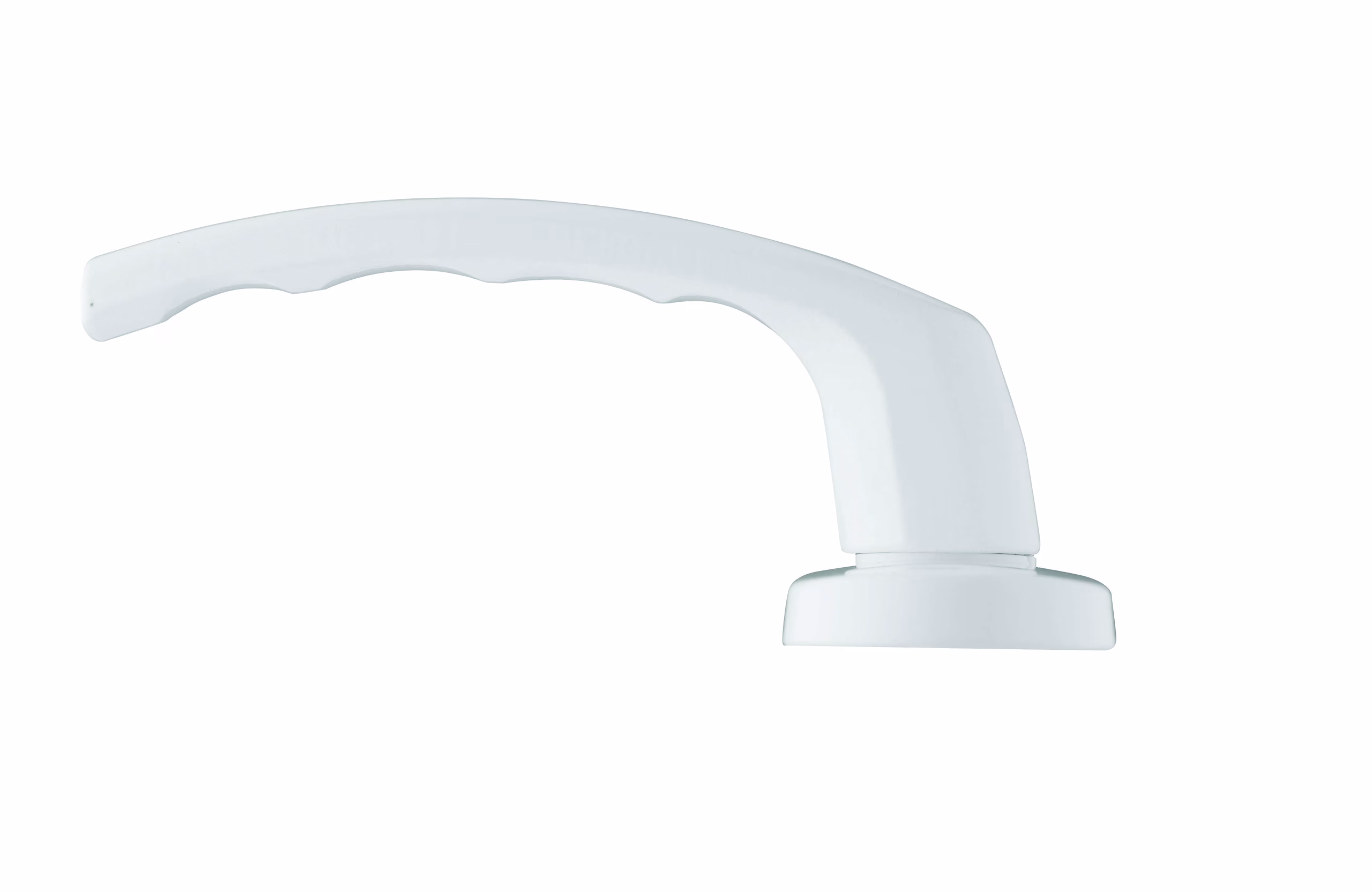 Ensemble de poignées pour porte de chambre Sultane trou de clé, carré 7mm, entr'axes 195mm, blanc - THIRARD