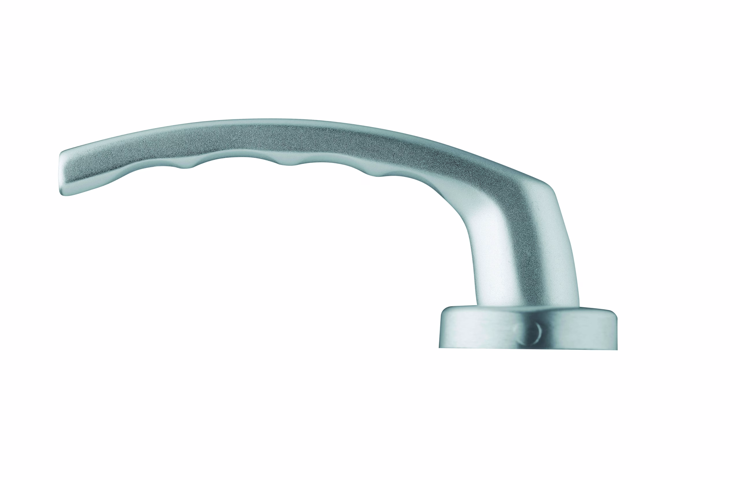 Ensemble de poignées pour porte de chambre Sultane trou de clé, carré 7mm, entr'axes 195mm, argent - THIRARD