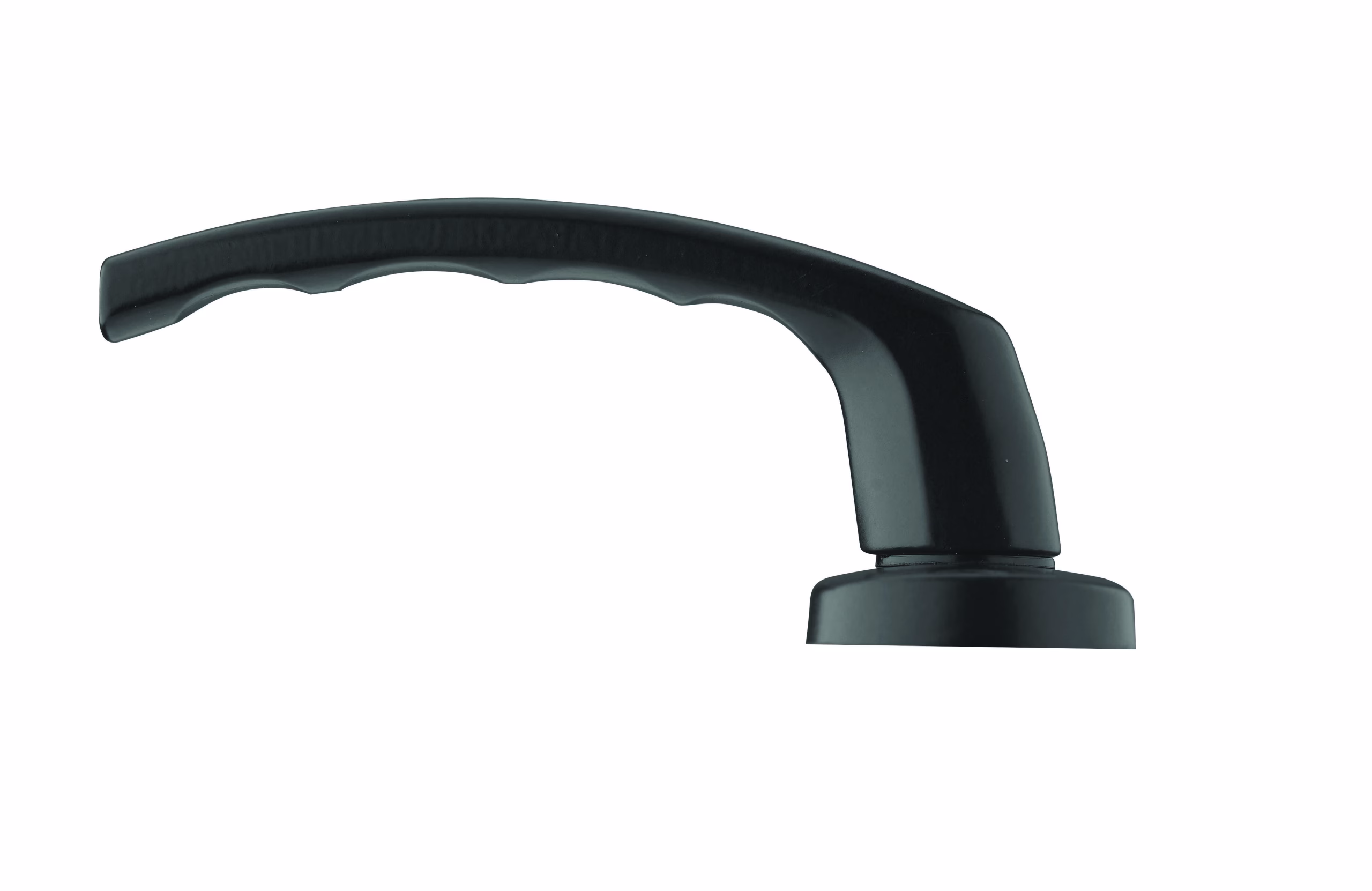 Ensemble de poignées pour porte d'entrée Sultane trou de cylindre, carré 7mm, entr'axes 195mm, noir - THIRARD